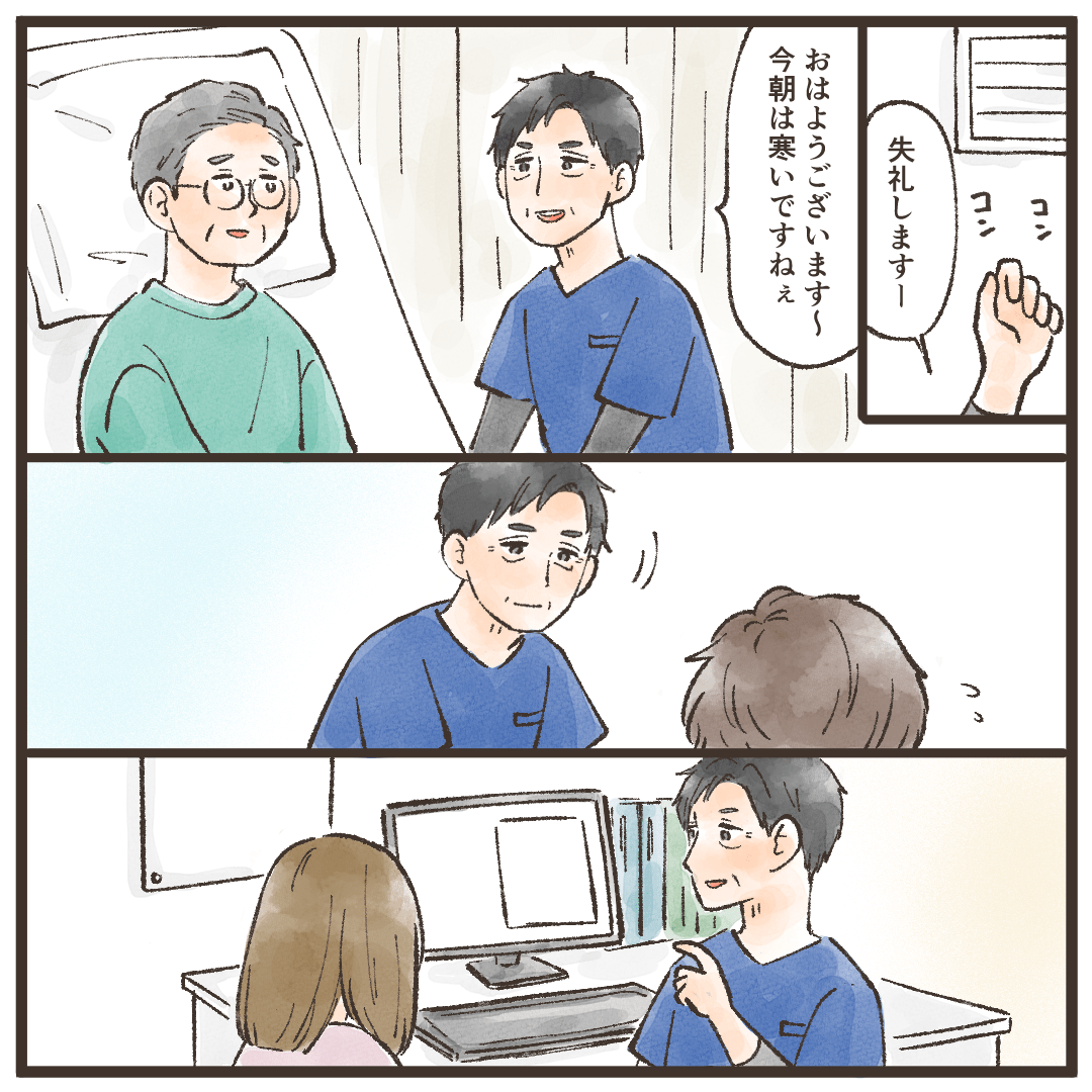 いつも献身的に仕事をする医師