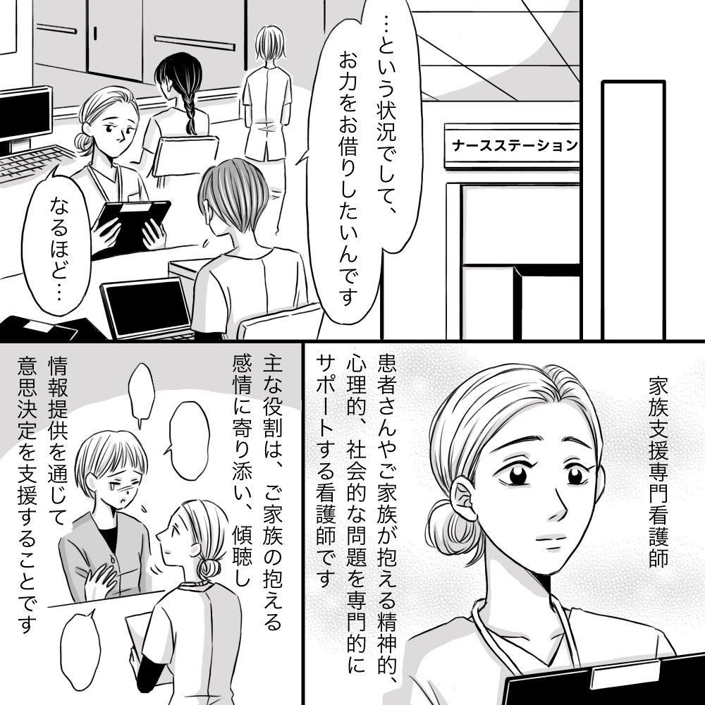 家族支援専門看護師に相談することとなる
