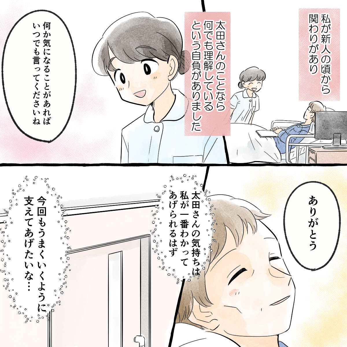 新人の頃からの付き合いのため、その患者のことなら何でも知っているという自負があった