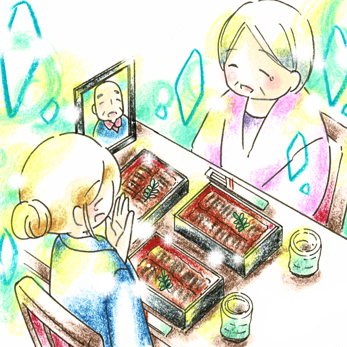 遺影を置き泣き笑いしながら鰻を食べた